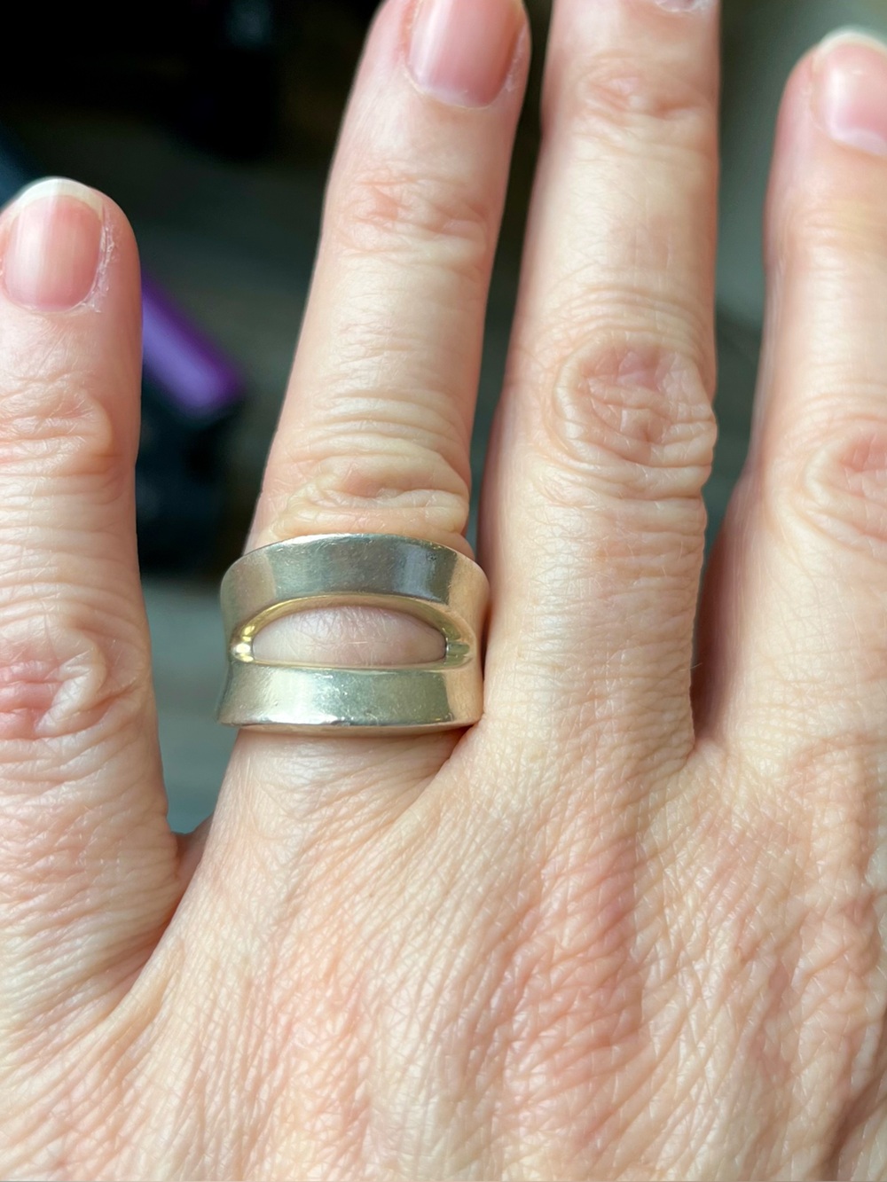 Chunky Vintage Silver Ring